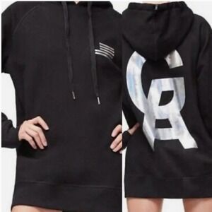 NWT Good American Icon Hoodie Silver Foil Logo size